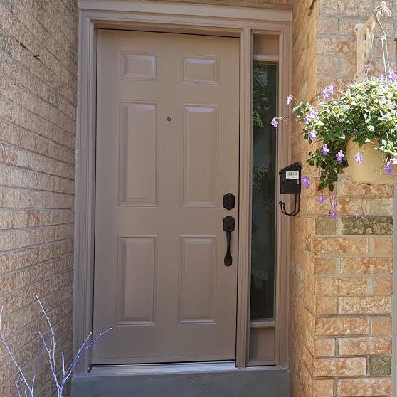 new steel front door